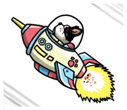 Space Dog sticker #6030183