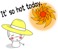 It's so hot today. sticker #6031273