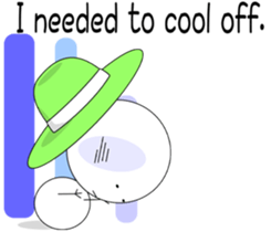 It's so hot today. sticker #6031289