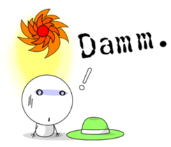 It's so hot today. sticker #6031302