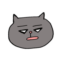 Cat always displeased face sticker #6031467