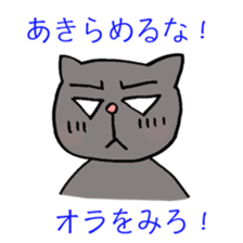 Cat always displeased face sticker #6031469