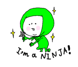 His name is Green NINJA. sticker #6031815