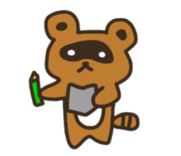 Sticker of the raccoon dog sticker #6032194