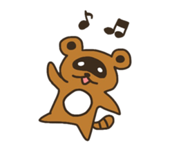 Sticker of the raccoon dog sticker #6032202