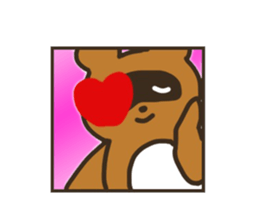 Sticker of the raccoon dog sticker #6032219