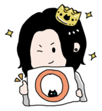 Brother sometimes black cat sticker #6032386