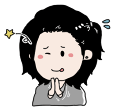 Brother sometimes black cat sticker #6032396