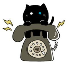 Brother sometimes black cat sticker #6032399