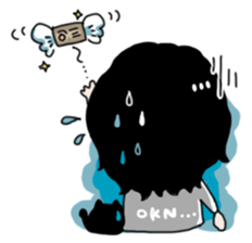 Brother sometimes black cat sticker #6032412