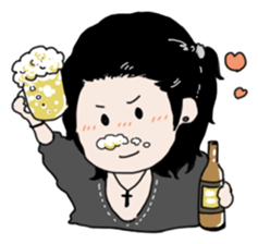 Brother sometimes black cat sticker #6032415