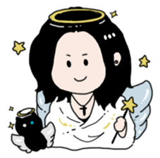 Brother sometimes black cat sticker #6032421