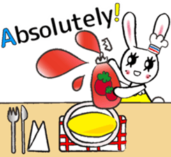 USEFUL CHATTING PHRASE WITH CHEF RABBIT4 sticker #6032596