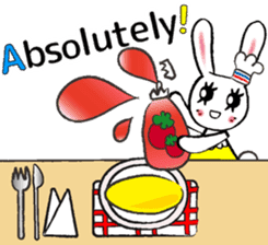 USEFUL CHATTING PHRASE WITH CHEF RABBIT4 sticker #6032596