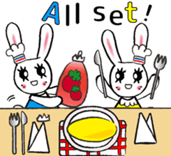 USEFUL CHATTING PHRASE WITH CHEF RABBIT4 sticker #6032598