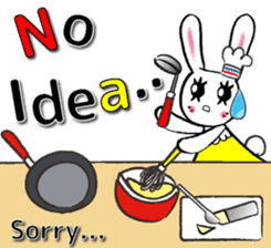 USEFUL CHATTING PHRASE WITH CHEF RABBIT4 sticker #6032608