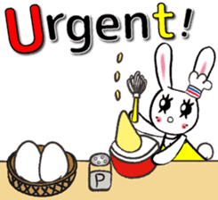 USEFUL CHATTING PHRASE WITH CHEF RABBIT4 sticker #6032611