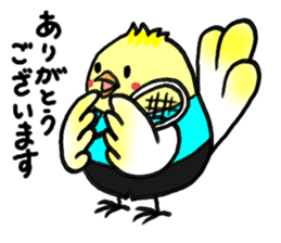 Birds and badminton sticker #6032906