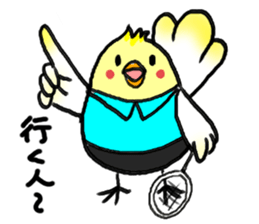 Birds and badminton sticker #6032916