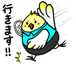 Birds and badminton sticker #6032919