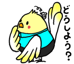 Birds and badminton sticker #6032920