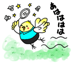 Birds and badminton sticker #6032931