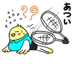 Birds and badminton sticker #6032933