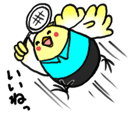 Birds and badminton sticker #6032937