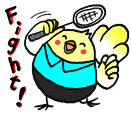 Birds and badminton sticker #6032942