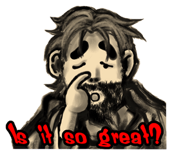 Wacky man(English) sticker #6033071