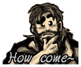 Wacky man(English) sticker #6033078