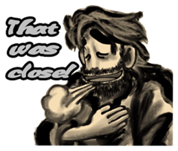 Wacky man(English) sticker #6033081