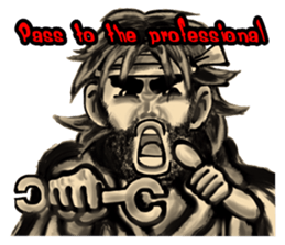 Wacky man(English) sticker #6033103