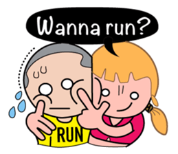 Running Marathon sticker #6033625
