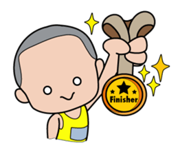 Running Marathon sticker #6033649