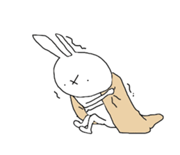 emotional rabbits 1 sticker #6033917