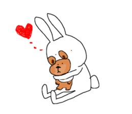 emotional rabbits 1 sticker #6033921