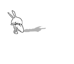 emotional rabbits 1 sticker #6033923