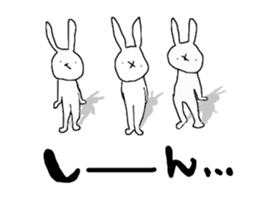 emotional rabbits 1 sticker #6033933