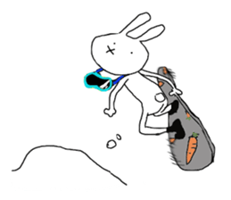 emotional rabbits 1 sticker #6033940