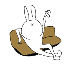 emotional rabbits 1 sticker #6033943