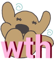 Abbreviation of tweet dog sticker #6034315