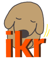 Abbreviation of tweet dog sticker #6034329