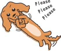 Dachshund TANG & BAO sticker #6034373