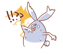 Ironic bunny sticker #6034580