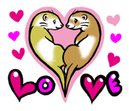 I love ferrets sticker #6034672
