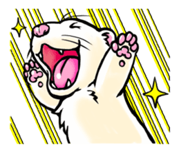 I love ferrets sticker #6034693