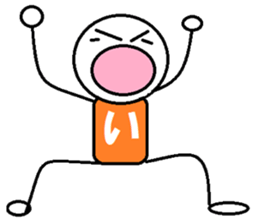 Dancing HiraganaMan! sticker #6034744