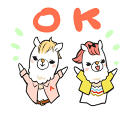 Alpaca of Aku volume hairdresser sticker #6034817