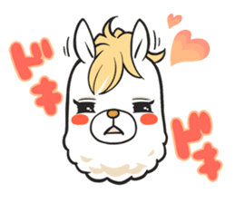 Alpaca of Aku volume hairdresser sticker #6034822